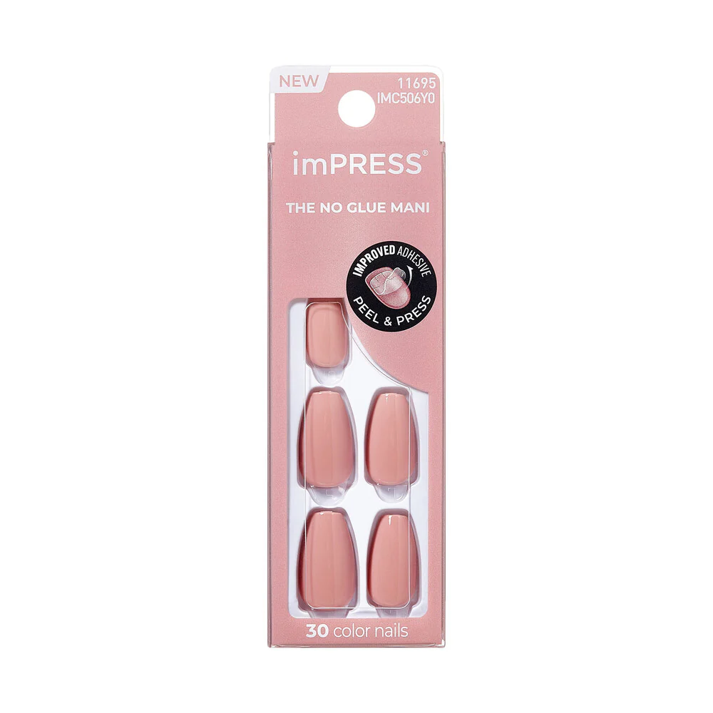 KISS imPRESS No Glue Mani – Nudes & Neutrals Press-On Nails, 30pcs - Image 2