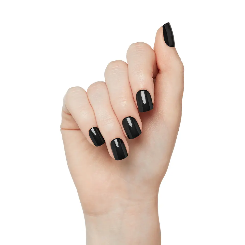 KISS imPRESS No Glue Mani Press-On Nails - All Black - Image 2