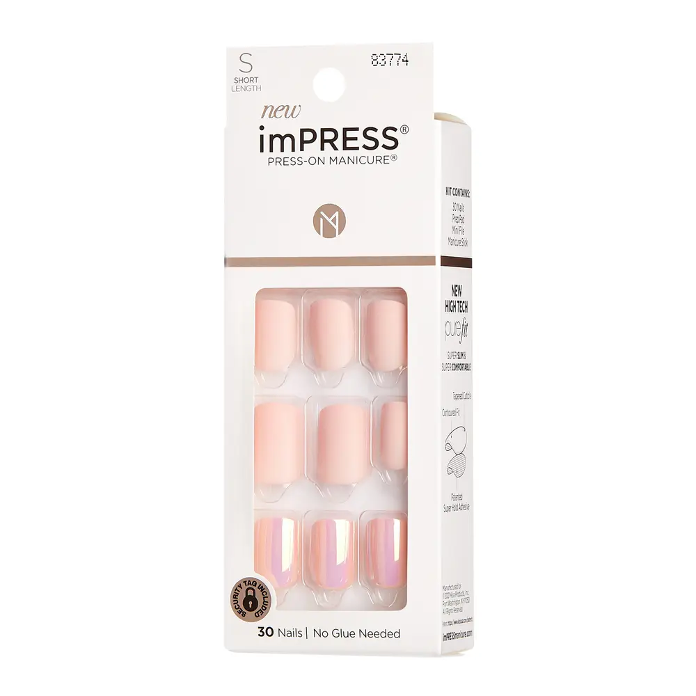 KISS imPRESS No Glue Mani Press-On Nails - Keep in Touch - Image 6
