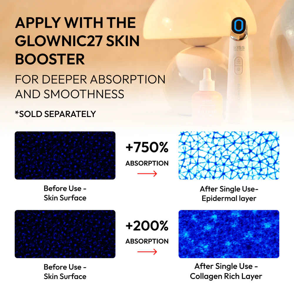 Kiss New York Vita Collagen Serum - Korean Anti-Aging Firming Ampoule with Vitamin A & Hydrolyzed Collagen - Image 3