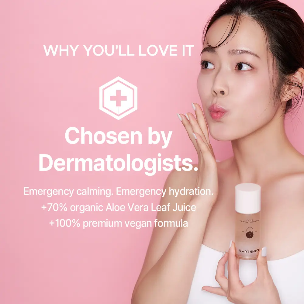 EARTHNIQ Korean Hydrating Ampoule Serum with Aloe Vera, Cica & Centella – For Pore Care and Sensitive Skin - Image 5