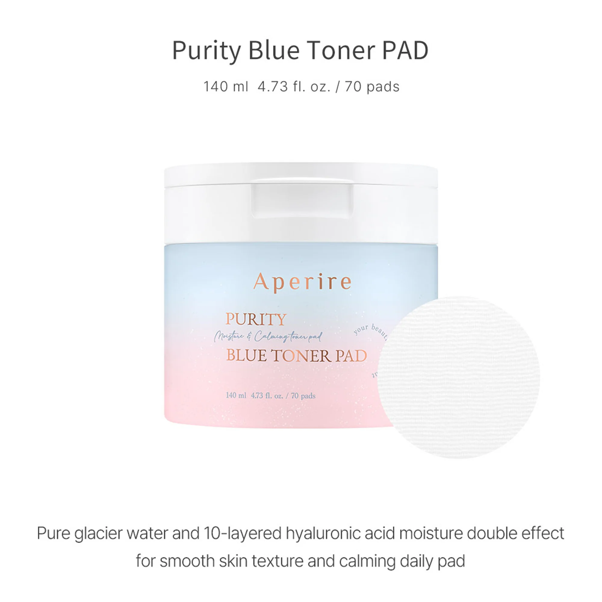 Aperire Korean Toner Pads with BHA PHA – Instant Cooling & Exfoliating Glacier Water Peel Pads for Large Pores - Image 28