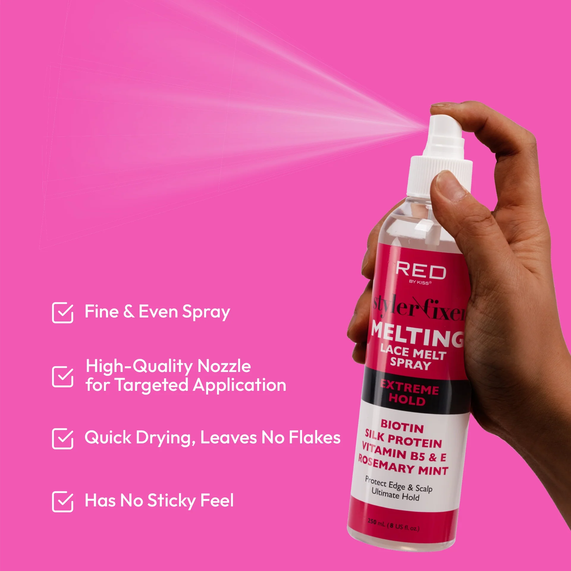 RED by KISS Lace Melt Spray - Extreme Hold - Image 4