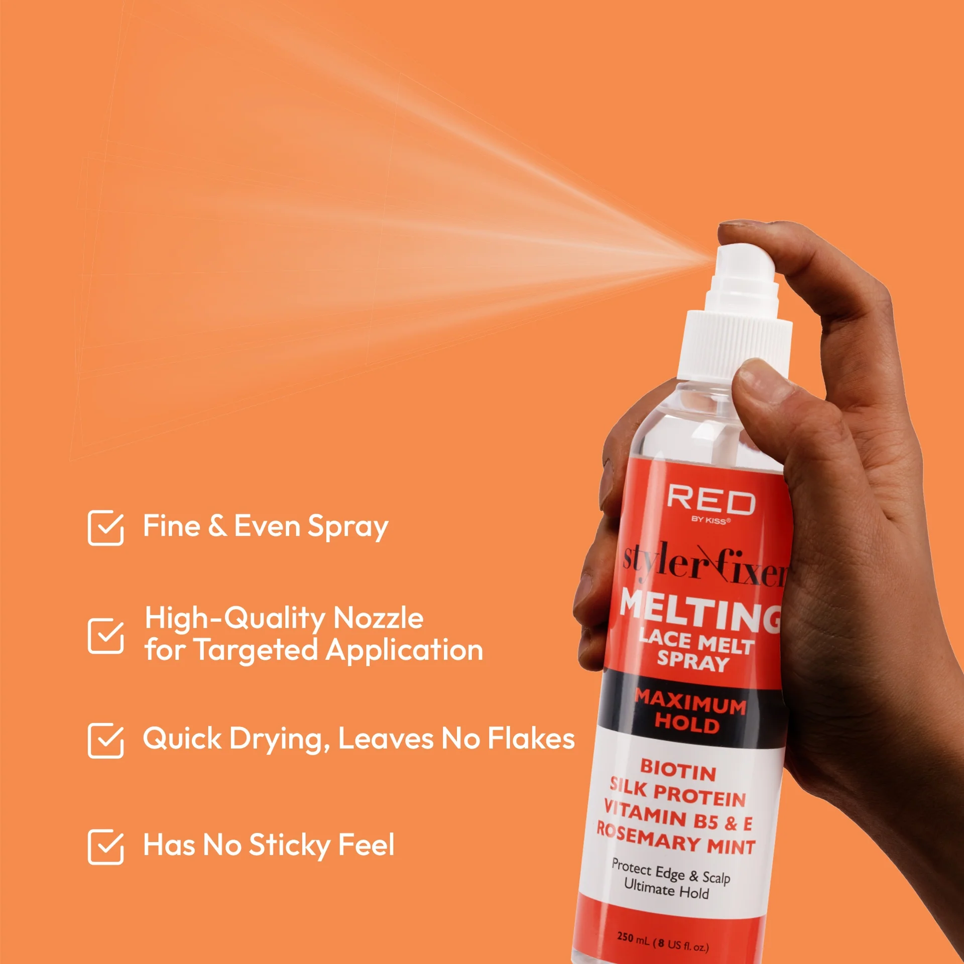 RED by KISS Lace Melt Spray - Maximum Hold - Image 4