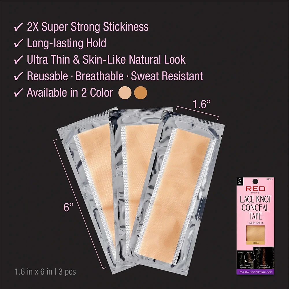 RED by KISS Lace Wig Grids & Knots Concealing Silicone Scalp Tape - Image 4