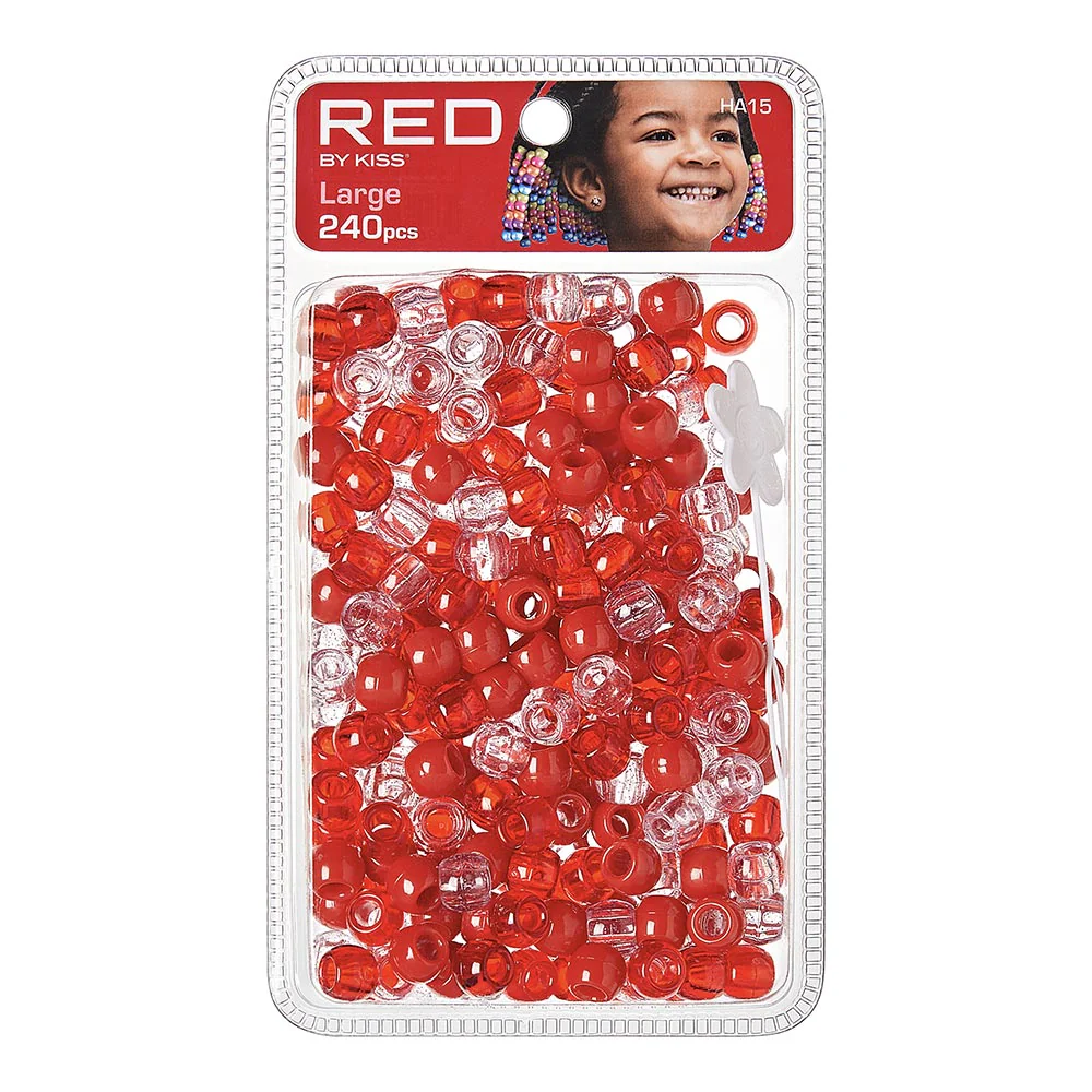 RED by KISS Large Hair Beads (240pcs) - Image 13