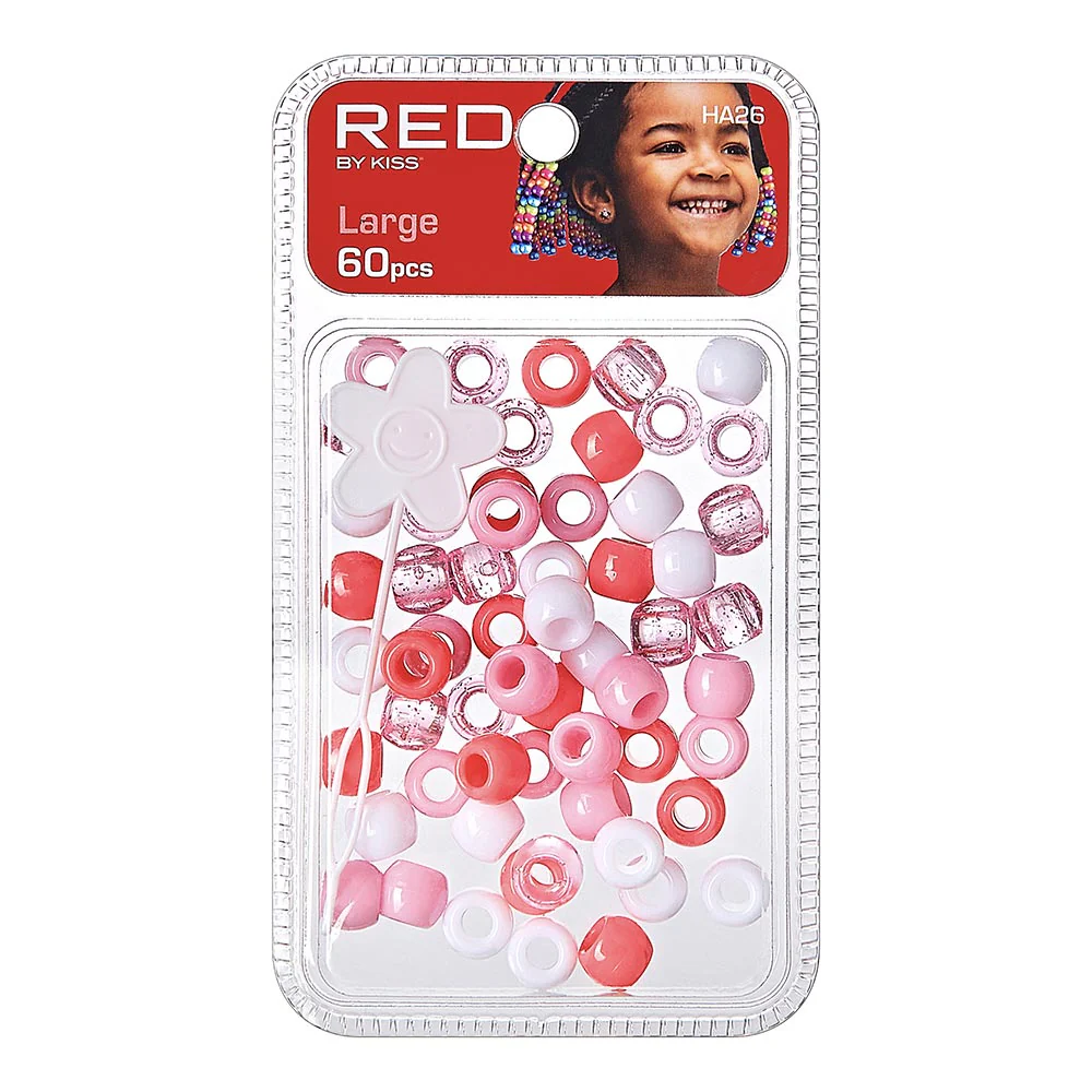 RED by KISS Large Hair Beads (60pcs) - Image 11
