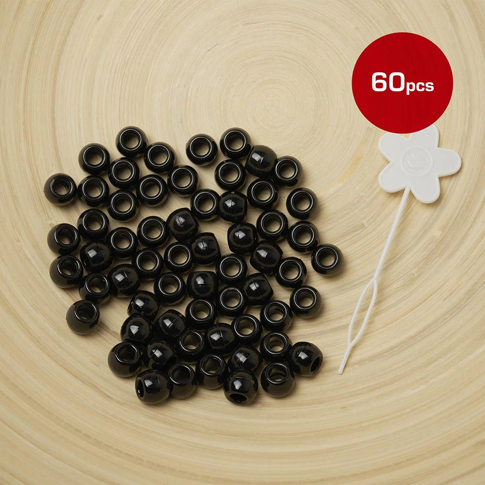 RED by KISS Large Hair Beads (60pcs) - Image 3