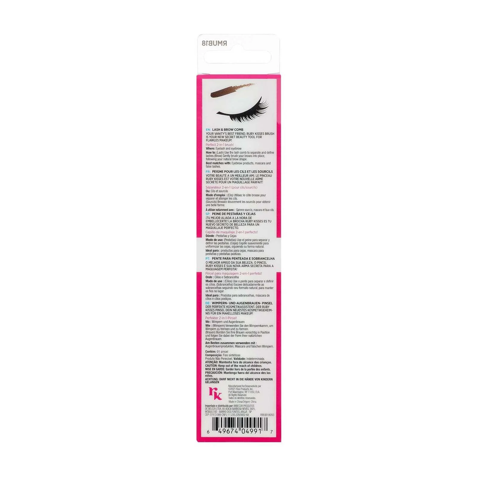 Ruby Kisses Lash & Brow Comb Brush - Image 4
