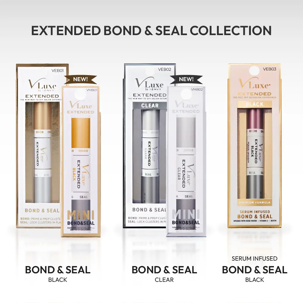 VLuxe By i•ENVY Lash Extension Bond & Seal Glue – Dual-Ended, Waterproof, Serum-Infused with Rosewater, Biotin & Vitamin C - Image 6