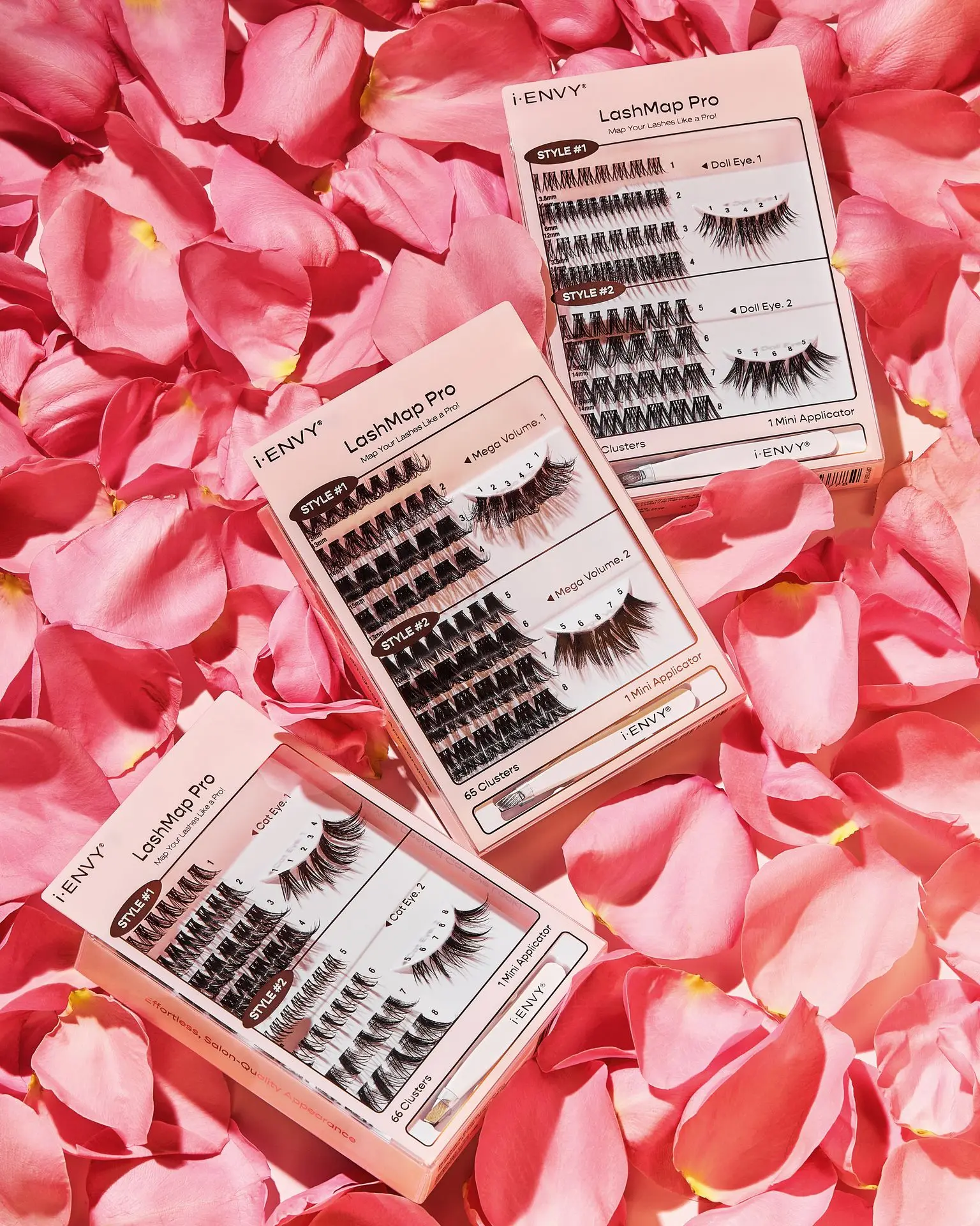 I-ENVY LashMap Pro Lash Cluster Kit with Mini Tweezer - Beginner Friendly DIY Eyelash Extensions - Image 11