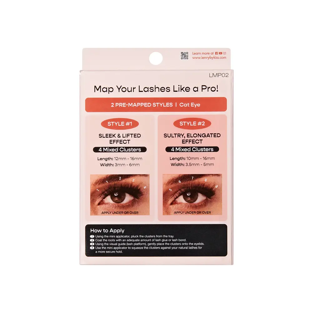 I-ENVY LashMap Pro Lash Cluster Kit with Mini Tweezer - Beginner Friendly DIY Eyelash Extensions - Image 22
