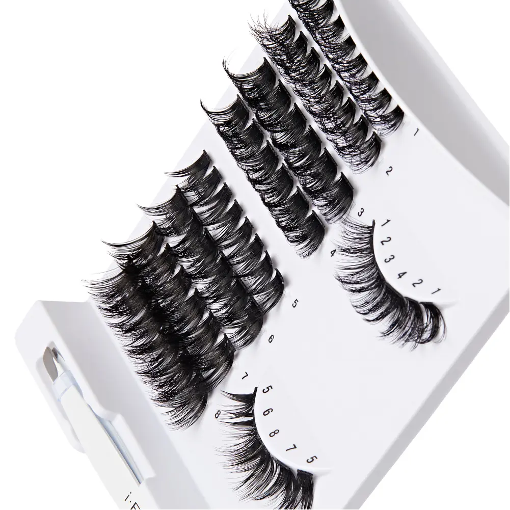 I-ENVY LashMap Pro Lash Cluster Kit with Mini Tweezer - Beginner Friendly DIY Eyelash Extensions - Image 30