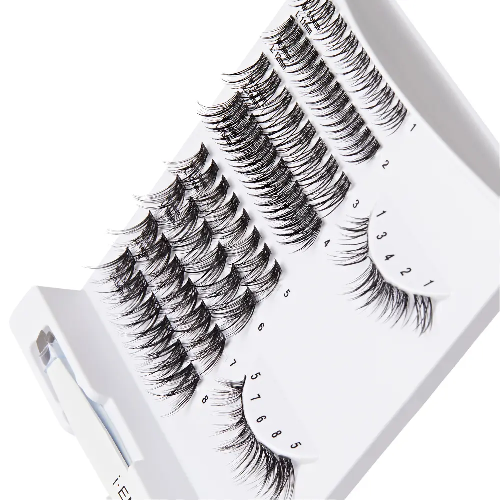 I-ENVY LashMap Pro Lash Cluster Kit with Mini Tweezer - Beginner Friendly DIY Eyelash Extensions - Image 7
