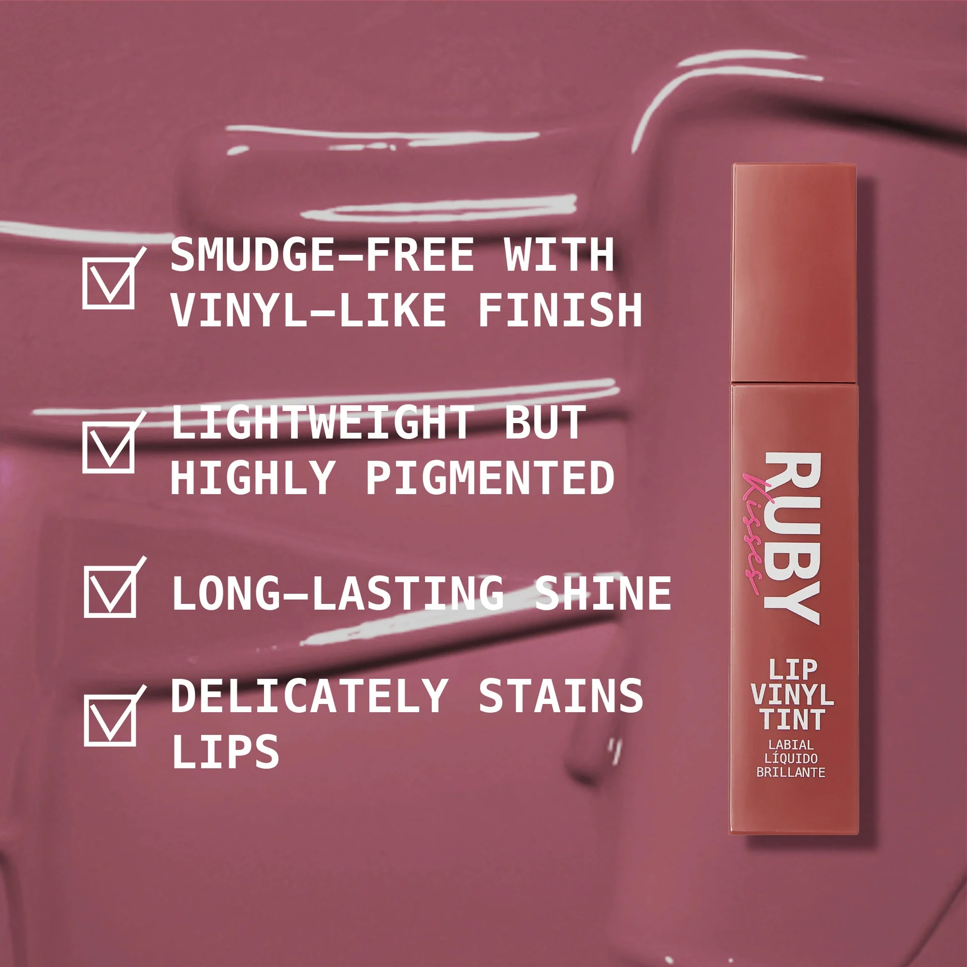 Ruby Kisses Lip Vinyl Tint Liquid Lipstick - Image 22