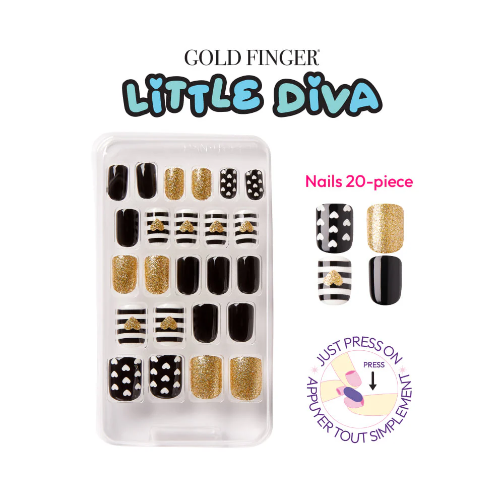 Gold Finger Little Diva Sticker Nails - Hollywood - Image 4