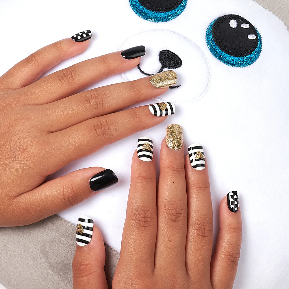 Gold Finger Little Diva Sticker Nails - Hollywood - Image 5