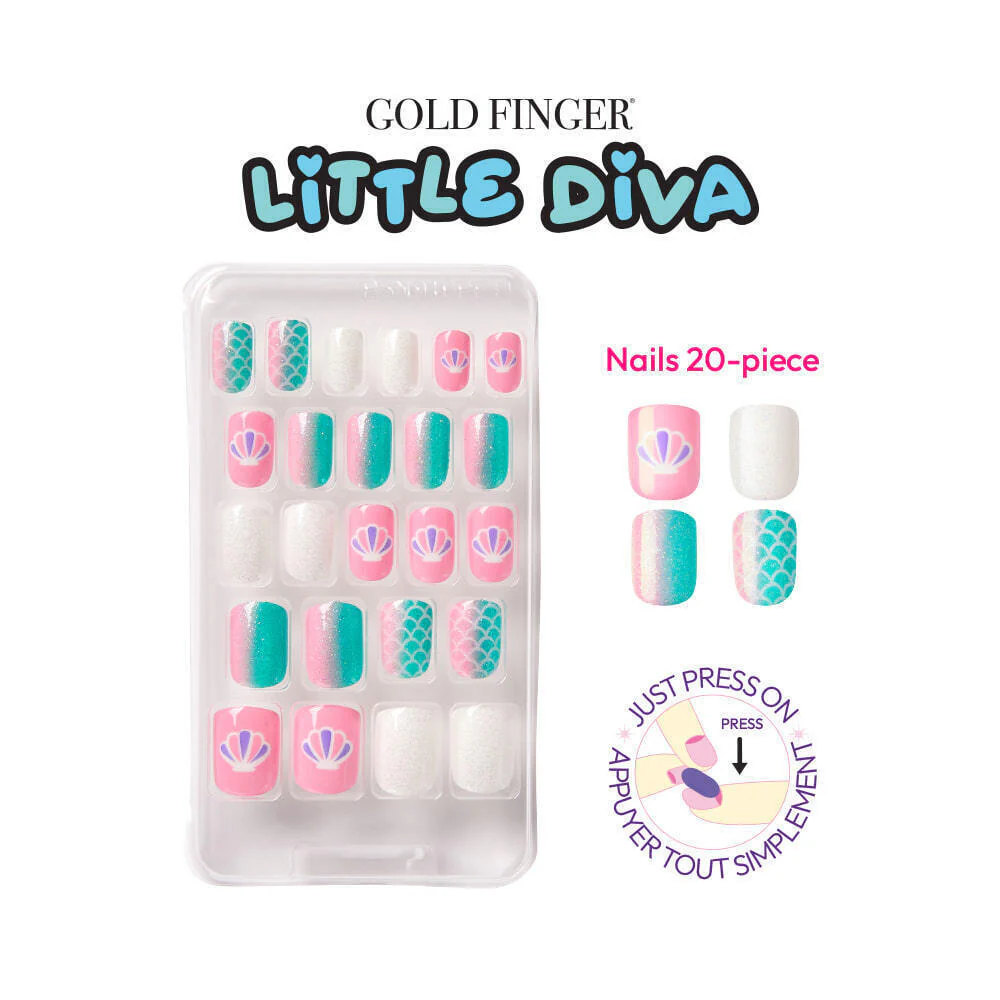 Gold Finger Little Diva Sticker Nails - Premiere - Image 2