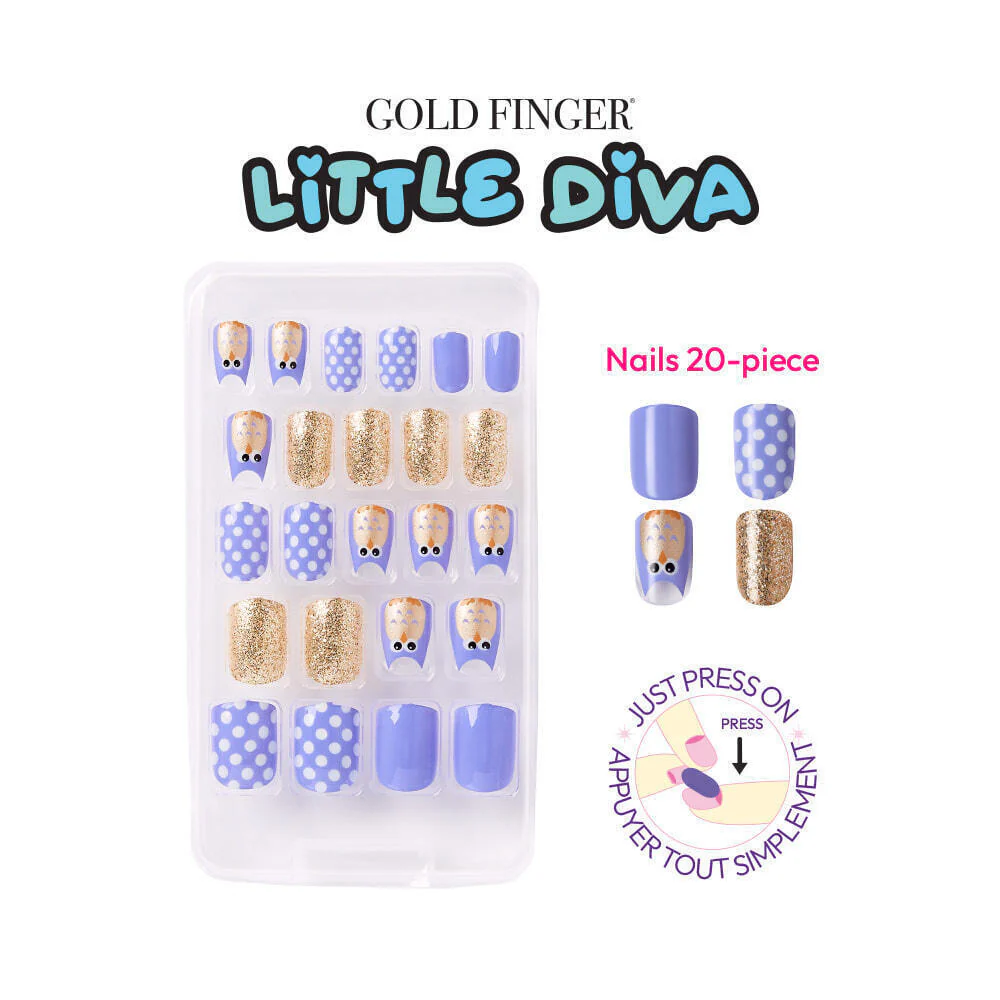 Gold Finger Little Diva Sticker Nails - Quite Time - Image 3