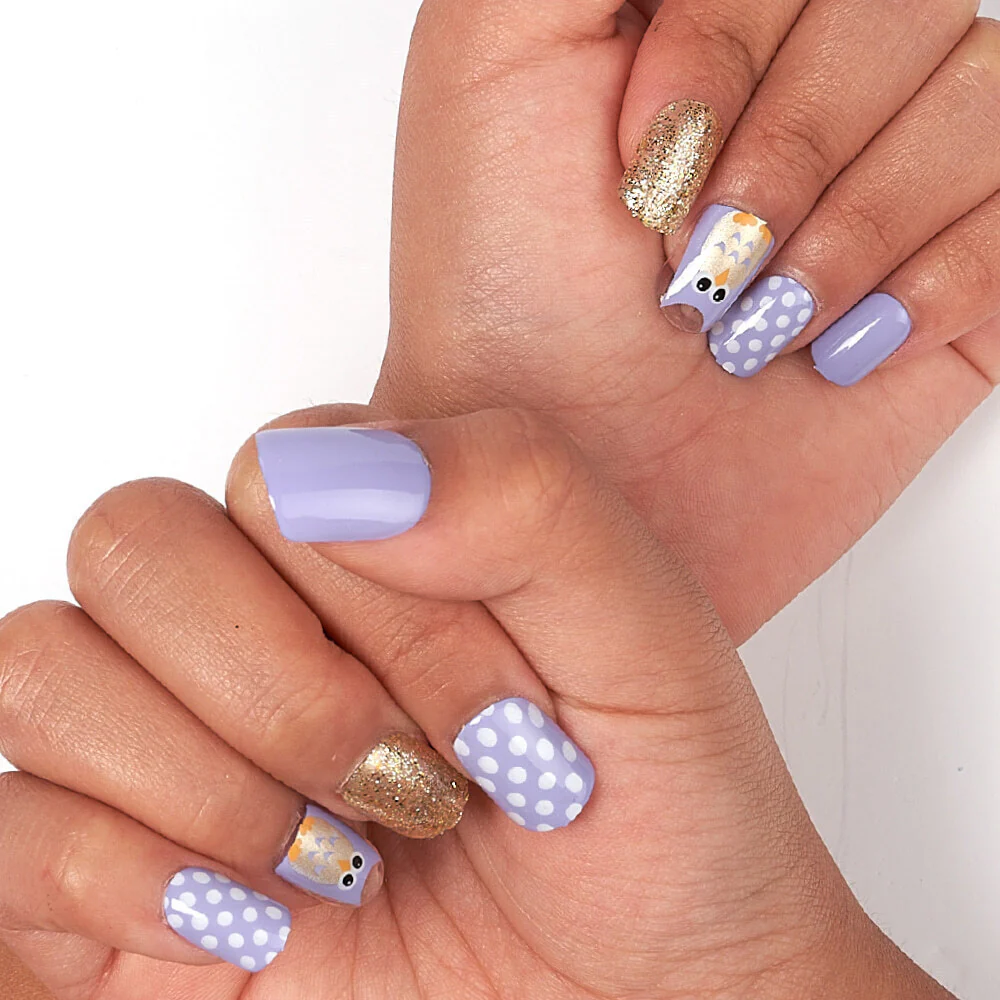 Gold Finger Little Diva Sticker Nails - Quite Time - Image 4