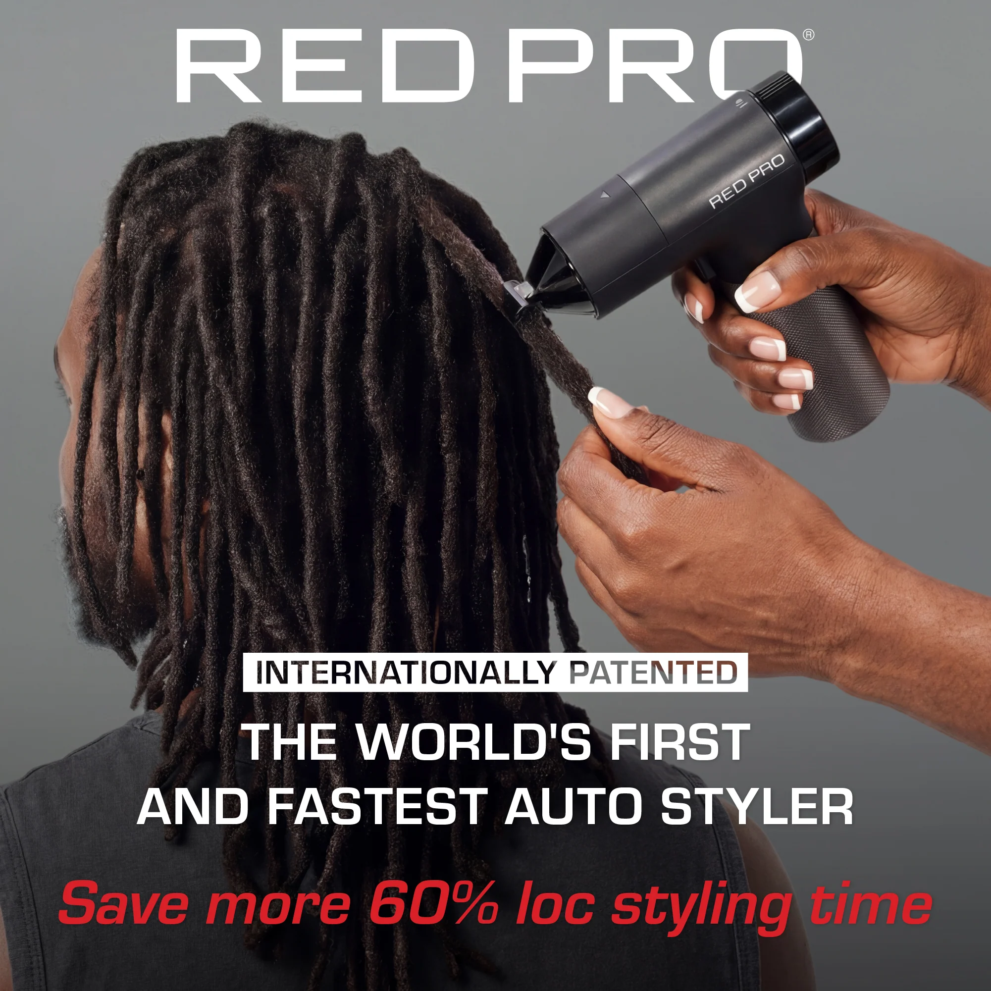 RED PRO LOC-KING Professional Bundle: Cordless Auto Loc Styler + Premium Salon Cape - Image 18