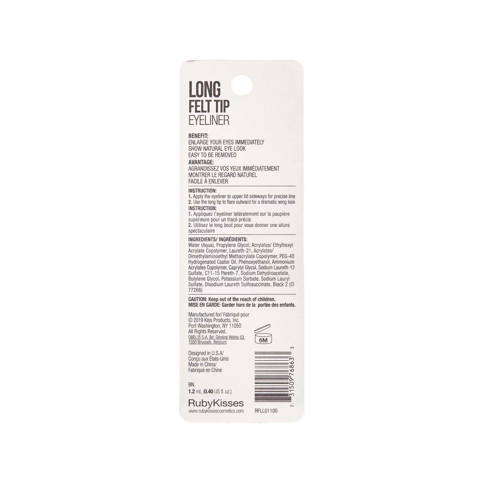 Ruby Kisses Long Felt Tip Eyeliner Waterproof - Image 6