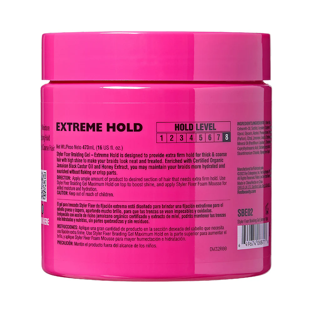 RED by KISS Long-Lasting Styler Fixer Braiding Gel - Extreme Hold - Image 11