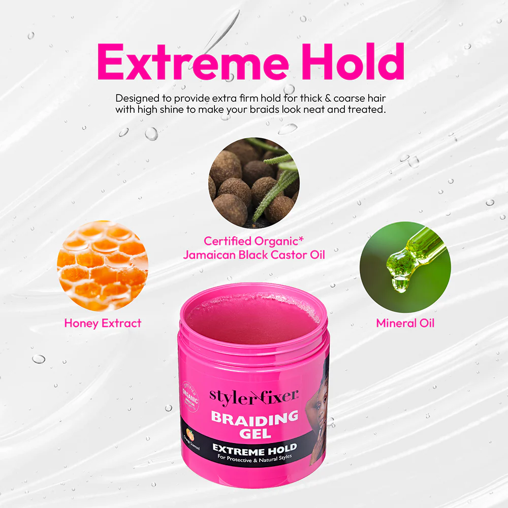 RED by KISS Long-Lasting Styler Fixer Braiding Gel - Extreme Hold - Image 16