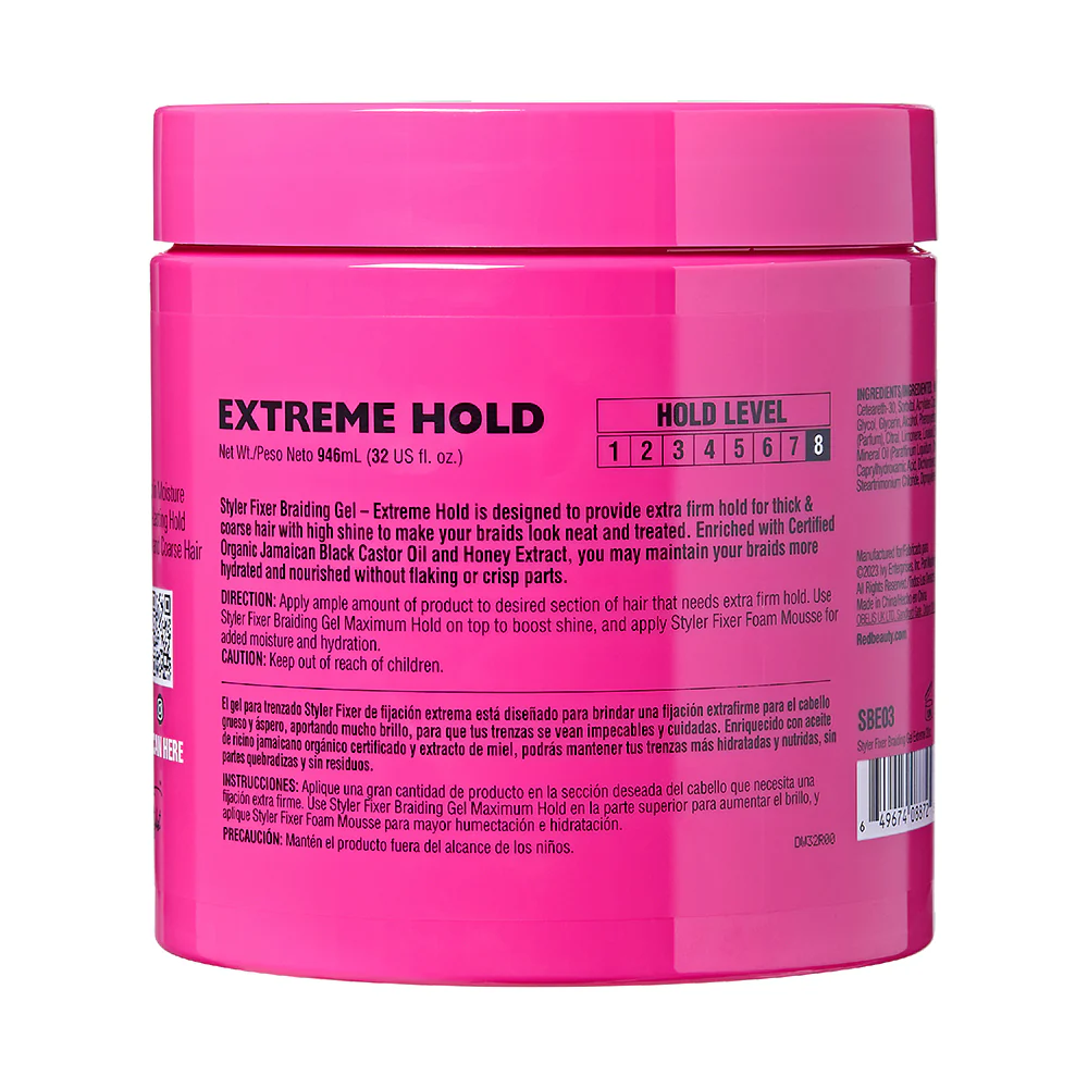 RED by KISS Long-Lasting Styler Fixer Braiding Gel - Extreme Hold - Image 17