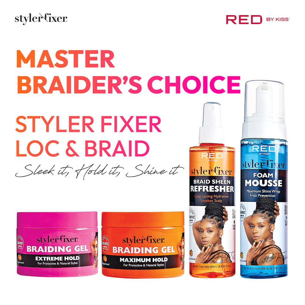 RED by KISS Long-Lasting Styler Fixer Braiding Gel - Extreme Hold - Image 24