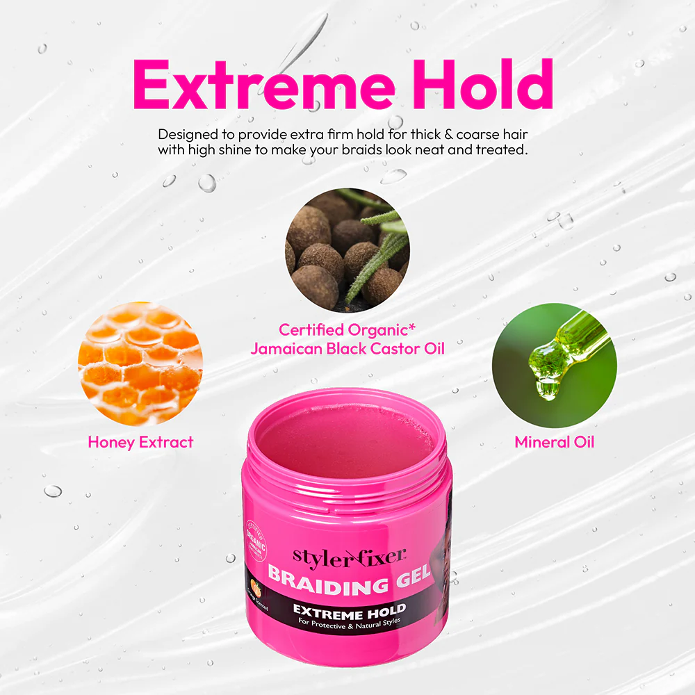 RED by KISS Long-Lasting Styler Fixer Braiding Gel - Extreme Hold - Image 8