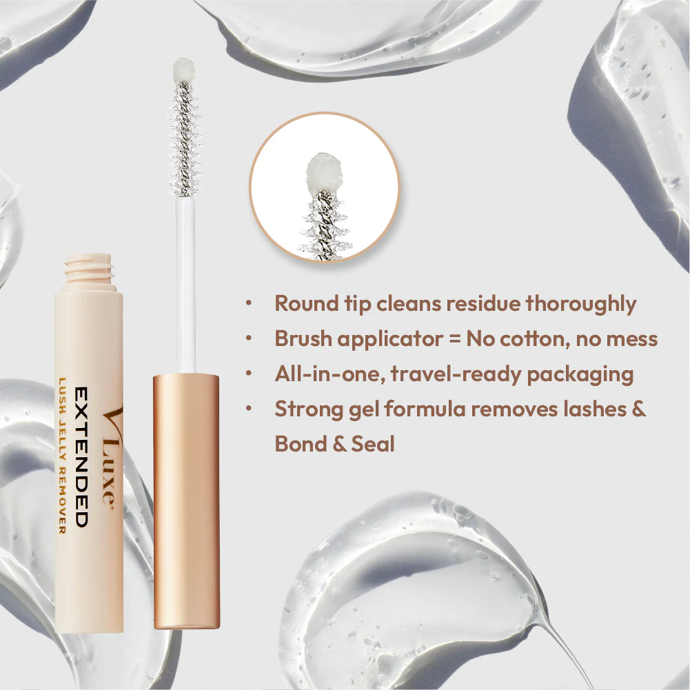 VLuxe By i•ENVY Lush Jelly Lash Remover - No Drip Gel with Built-In Mascara Brush - Image 2