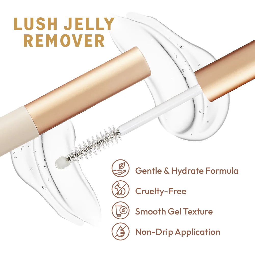 VLuxe By i•ENVY Lush Jelly Lash Remover - No Drip Gel with Built-In Mascara Brush - Image 3