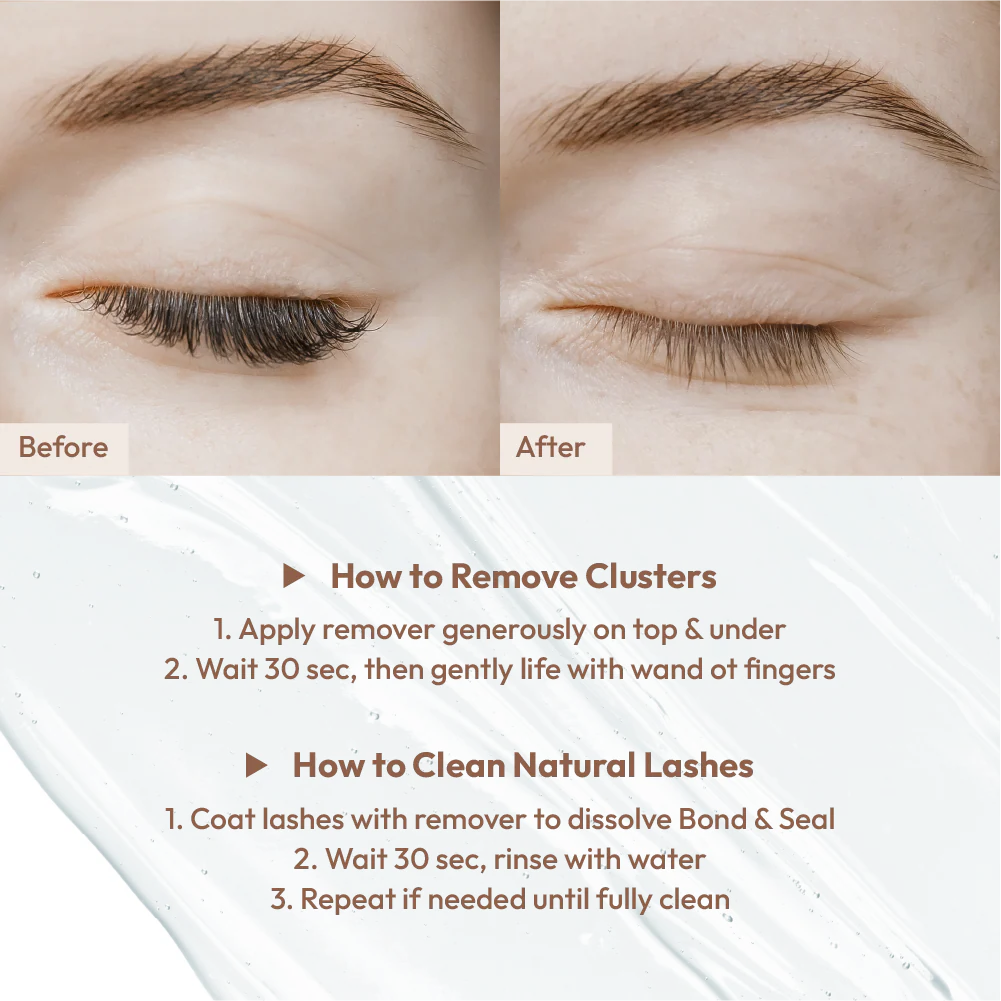 VLuxe By i•ENVY Lush Jelly Lash Remover - No Drip Gel with Built-In Mascara Brush - Image 4