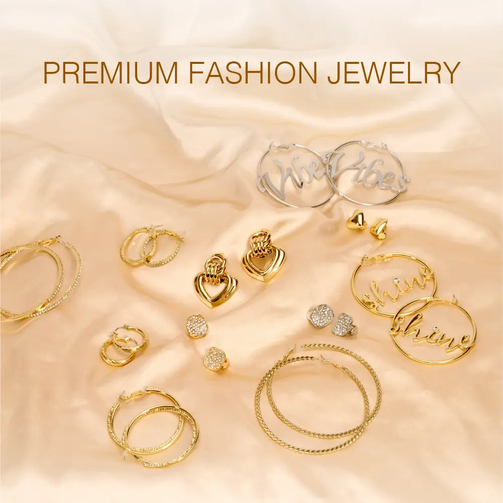 Arria Lustrous Gold Plating Heart Clip-On Earrings – 16mm - Image 4