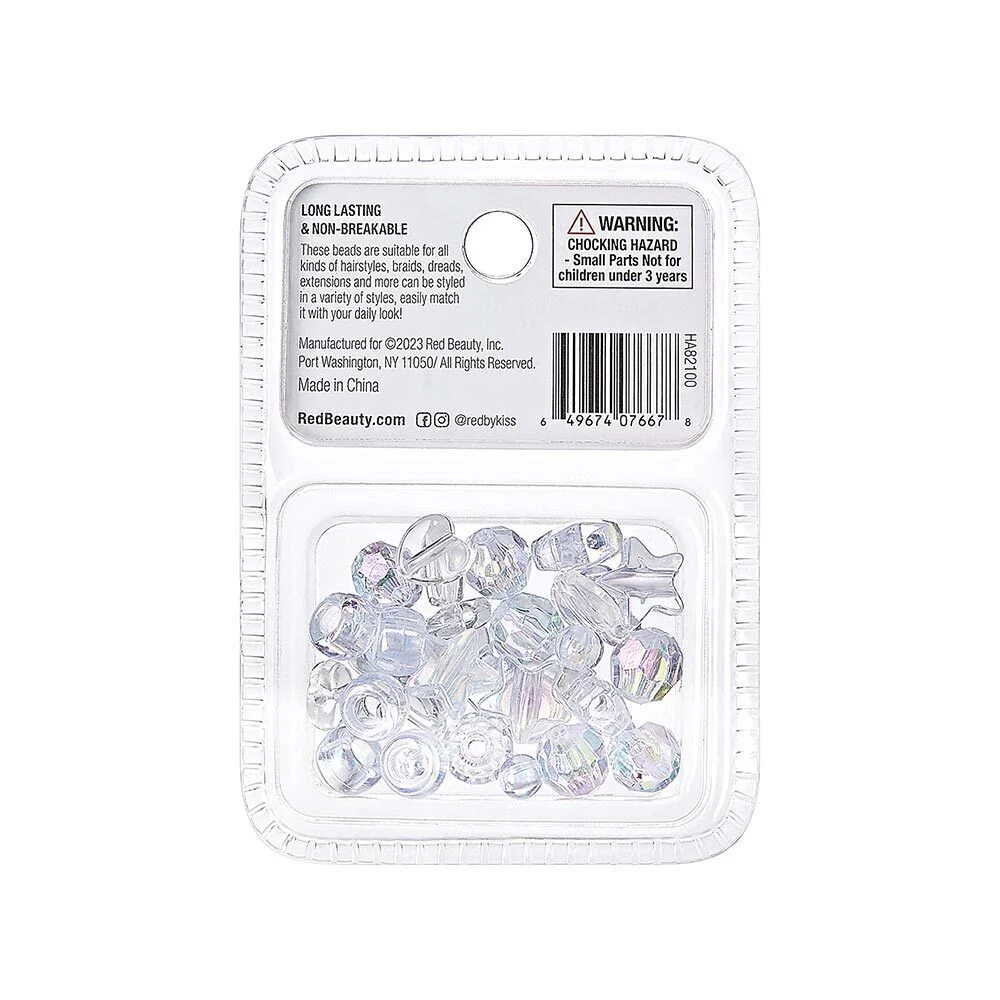 RED by KISS Luxury Heart & Star Hair Beads (32pcs) - Image 4