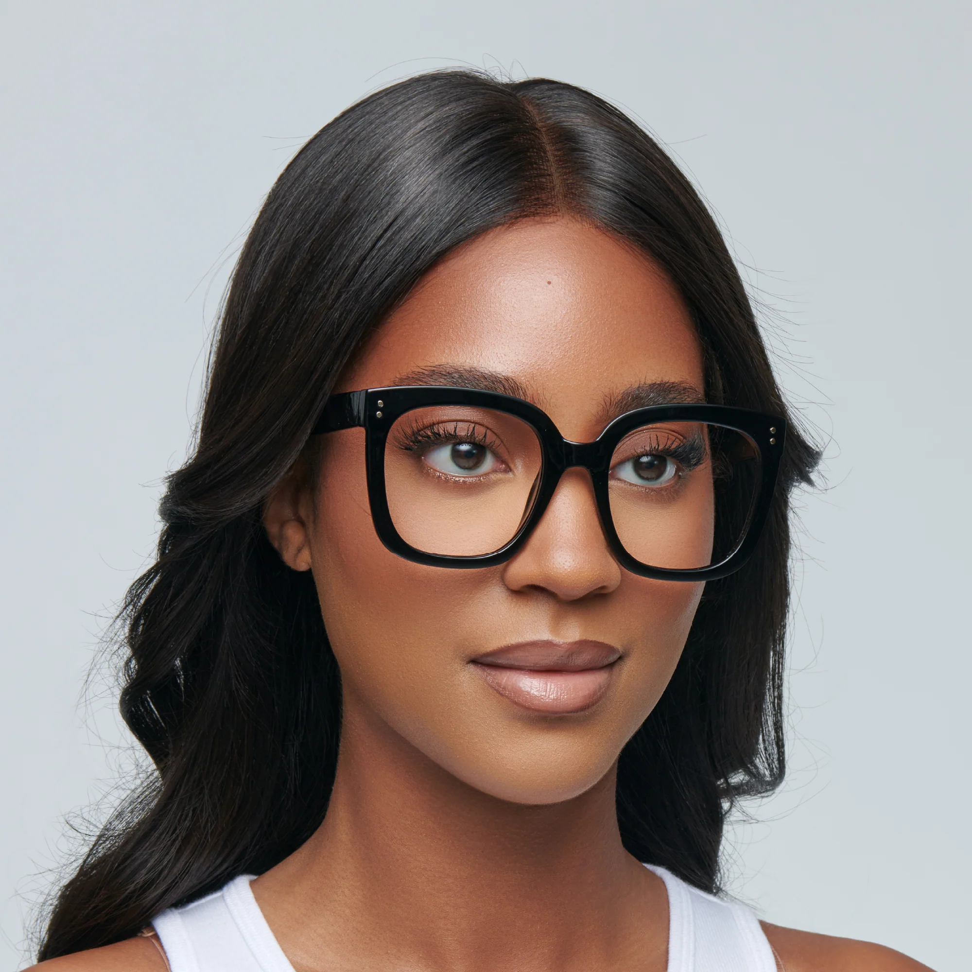 Mad Shade Retro Oversized Thick Square Glasses - Clear Lens Non-Prescription Frames - Image 7
