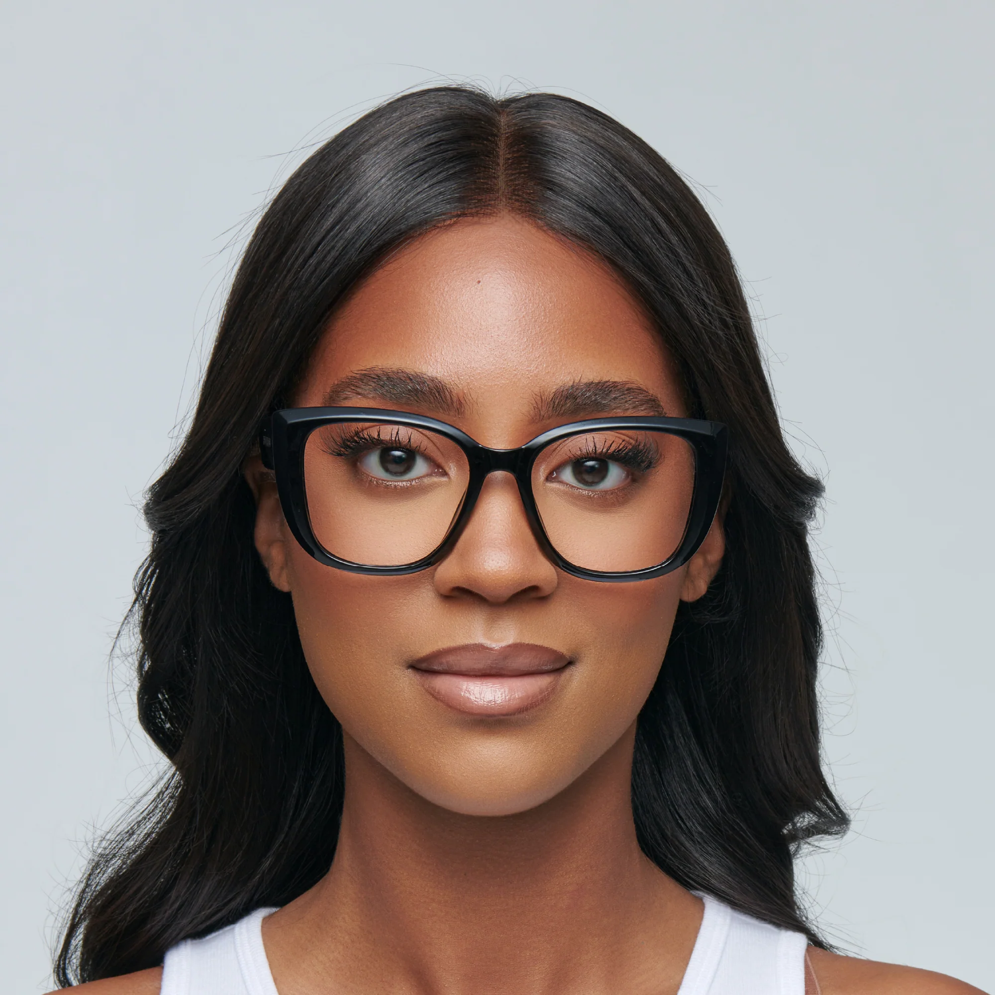MadShade Thick Black Cat Eye Fake Glasses - 90s Retro Oversized Clear Lens Eyewear - Image 6
