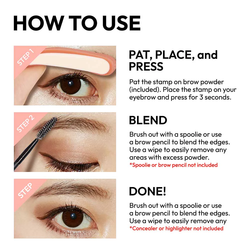 Kiss New York Magic Eyebrow Straight Shape Stamp - Image 11