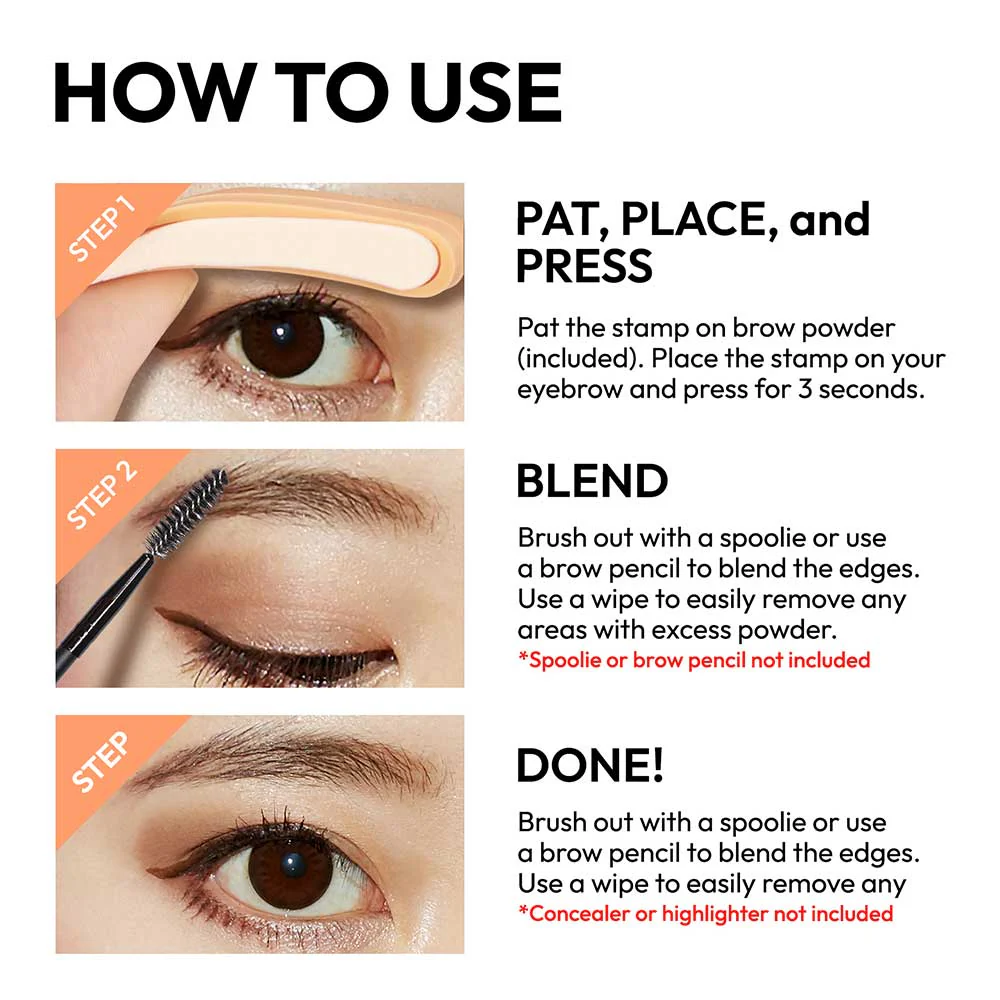 Kiss New York Magic Eyebrow Straight Shape Stamp - Image 21