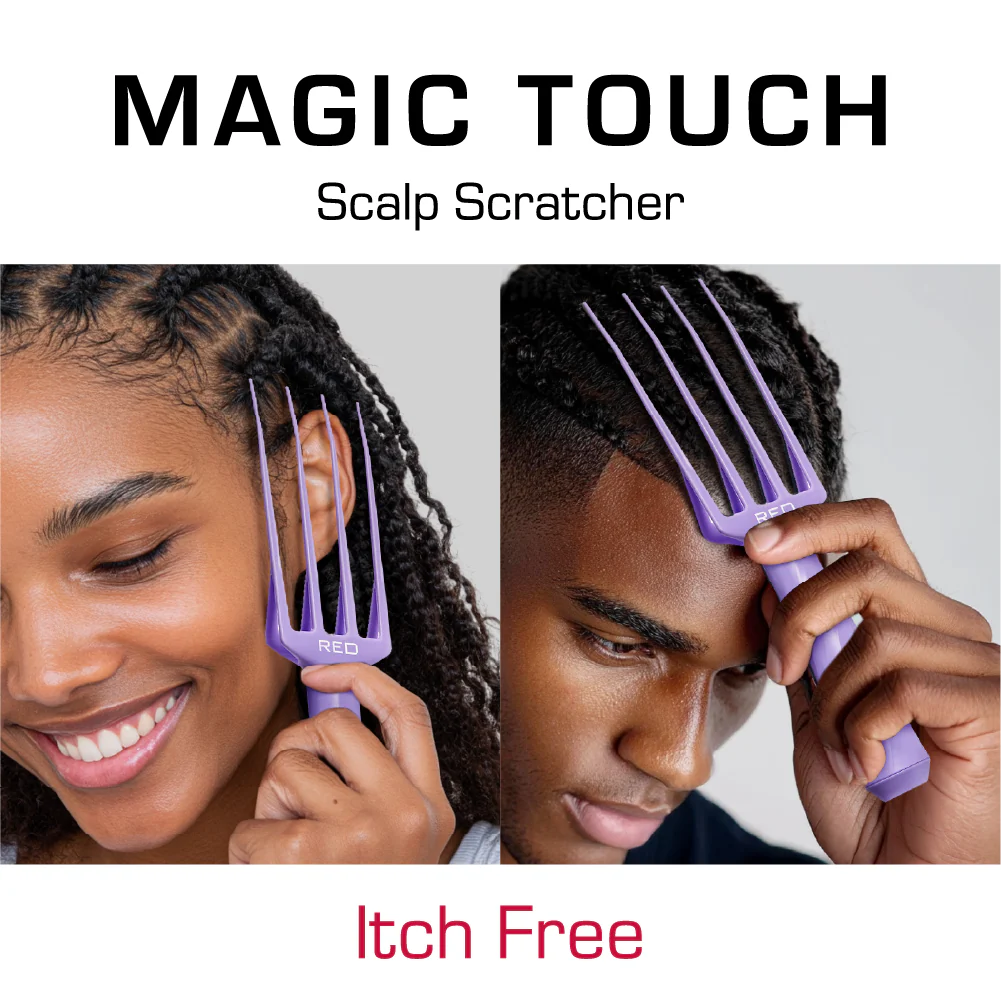 RED by KISS Magic Touch Scalp Scratcher – Flexible Teeth, Itch Relief, Scalp Exfoliation & Braid-Friendly Design - Image 10