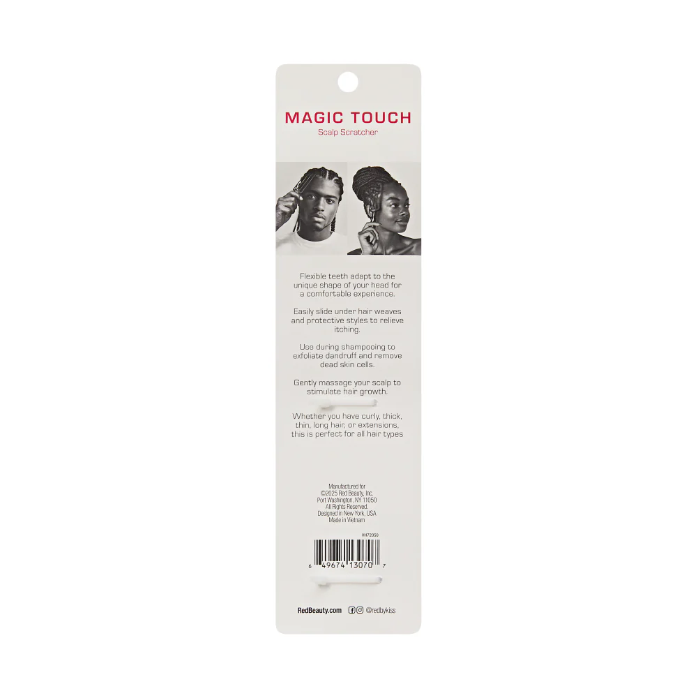 RED by KISS Magic Touch Scalp Scratcher – Flexible Teeth, Itch Relief, Scalp Exfoliation & Braid-Friendly Design - Image 12