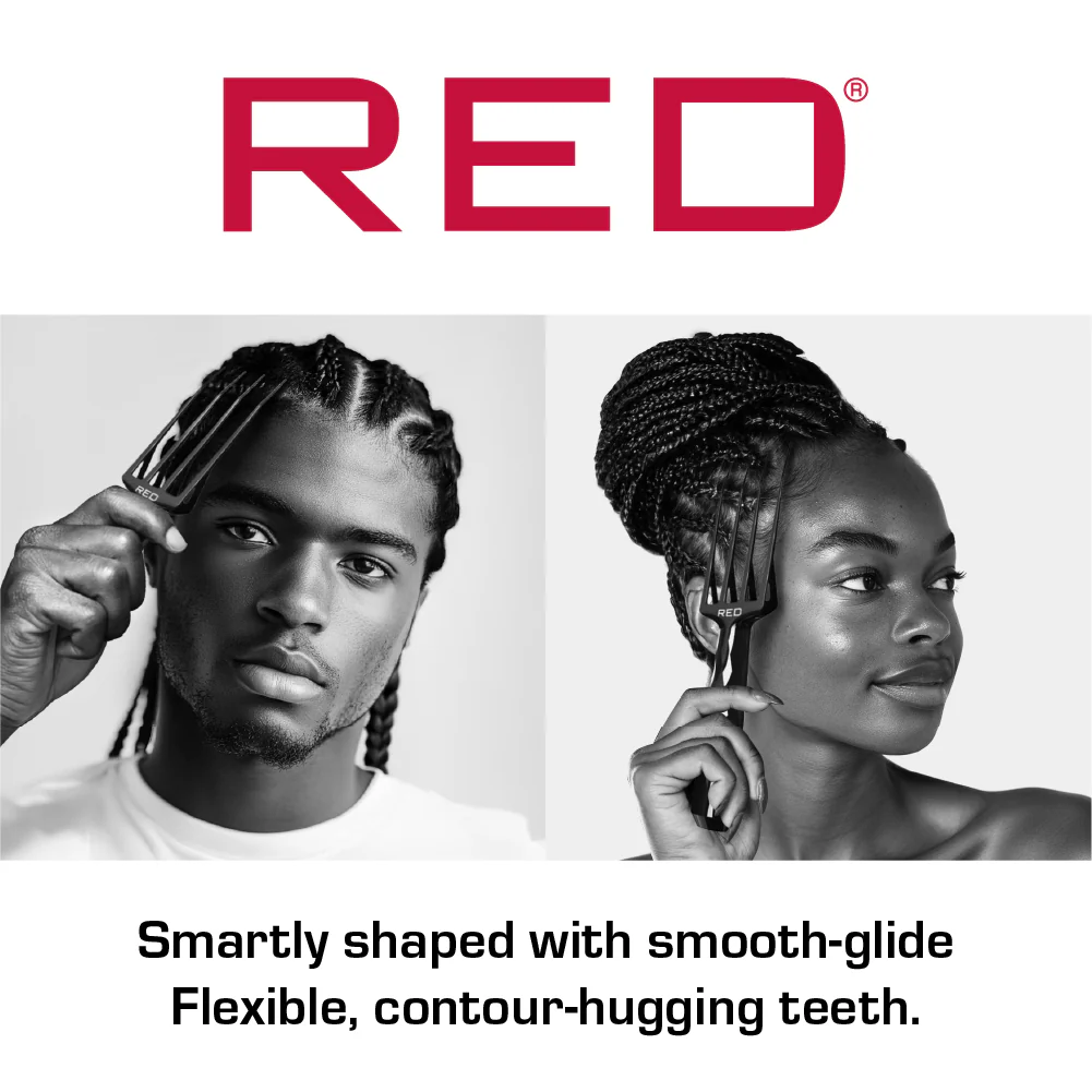 RED by KISS Magic Touch Scalp Scratcher – Flexible Teeth, Itch Relief, Scalp Exfoliation & Braid-Friendly Design - Image 8