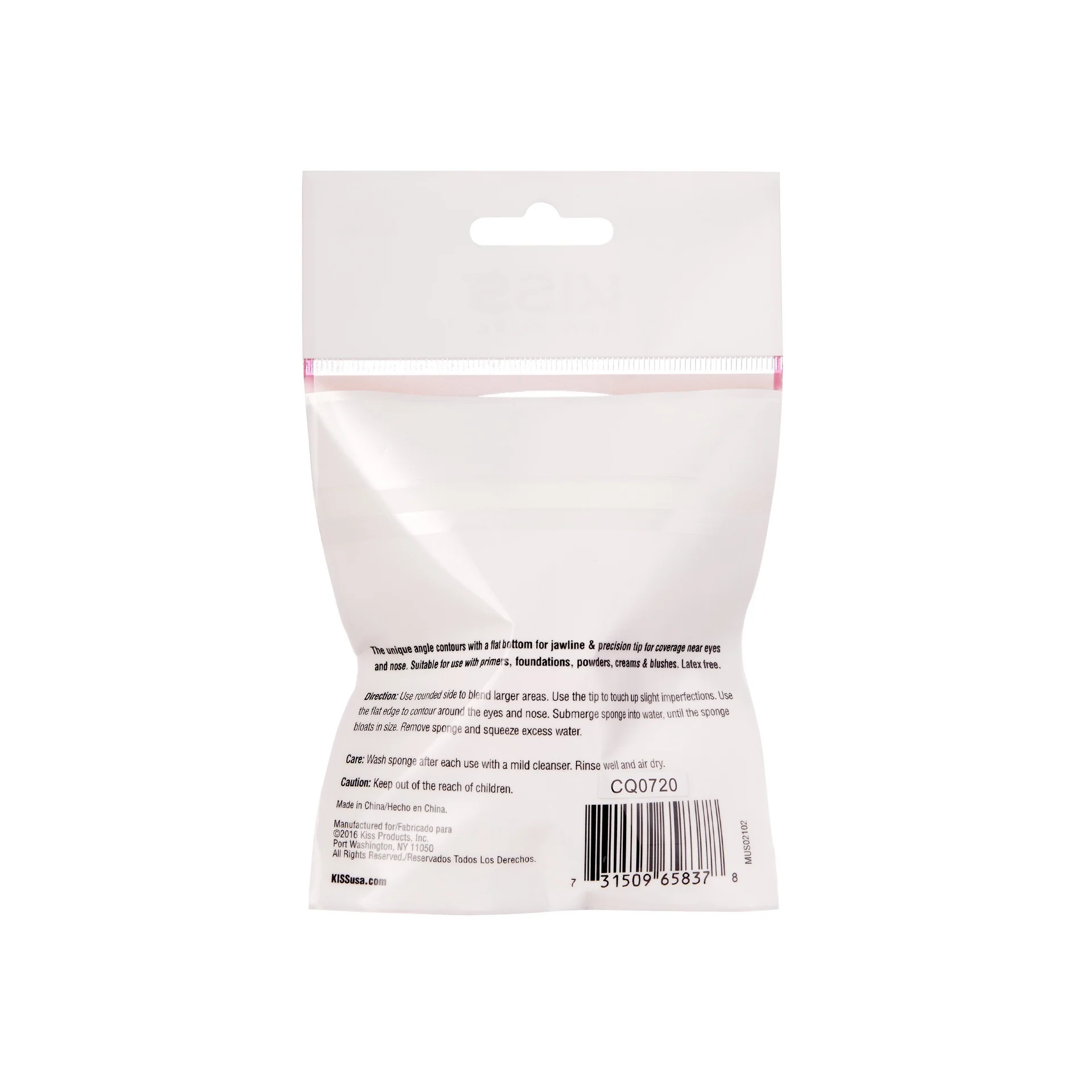 Kiss New York Makeup Sponge Flat Edge - Image 4