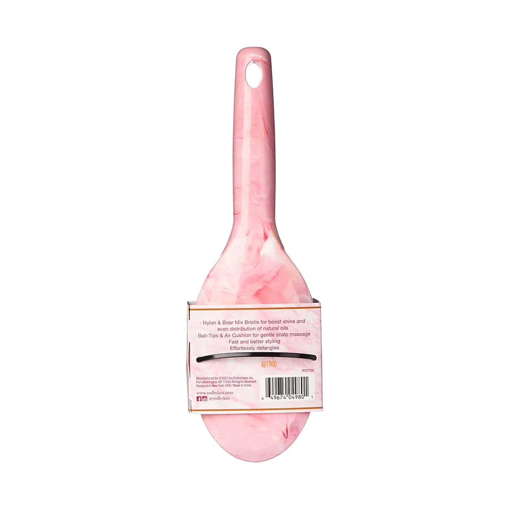 RED by KISS Marblous Boar Paddle Brush - Image 9