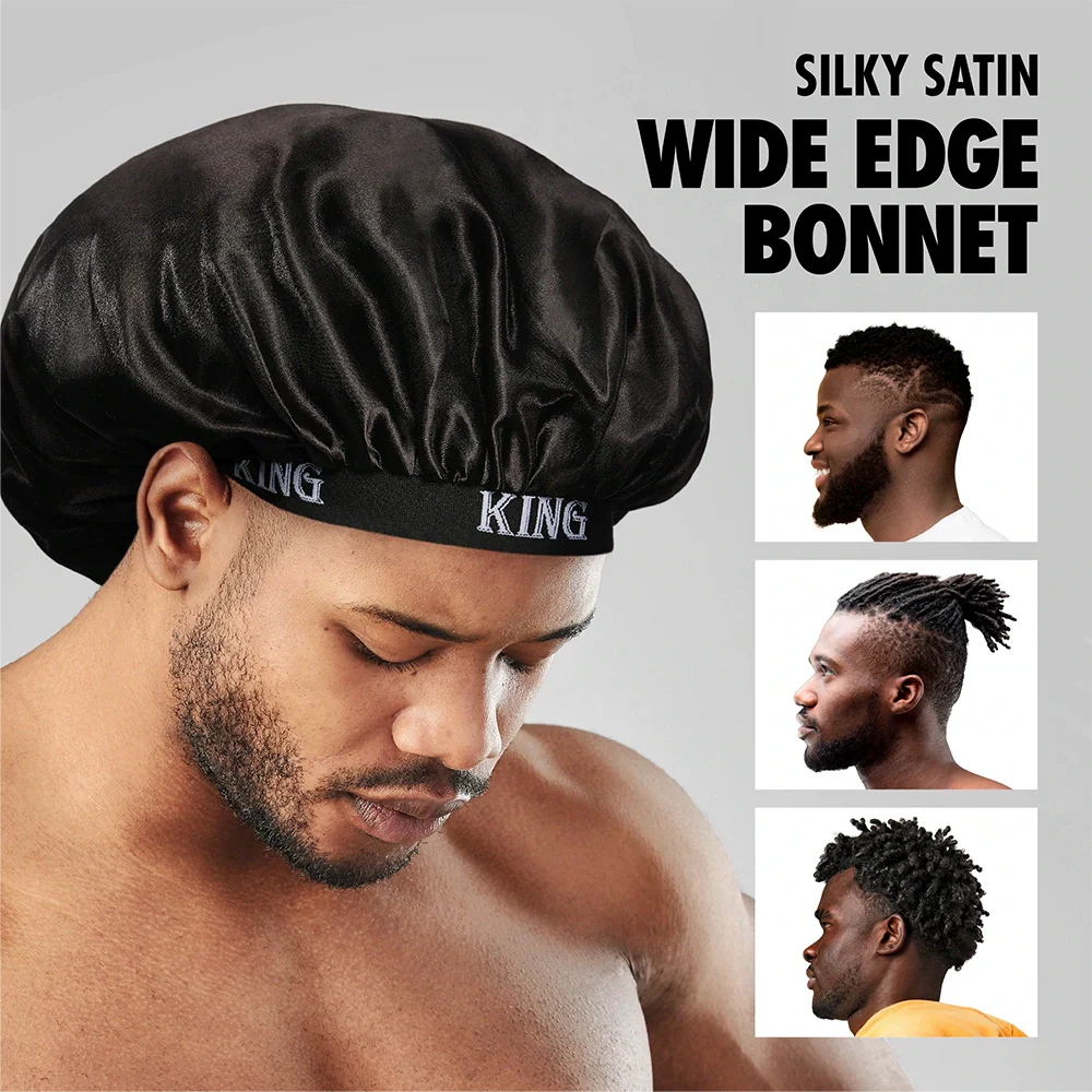 RED by KISS Men's Silky Satin Bonnet – Regular & Braid Size - Image 18