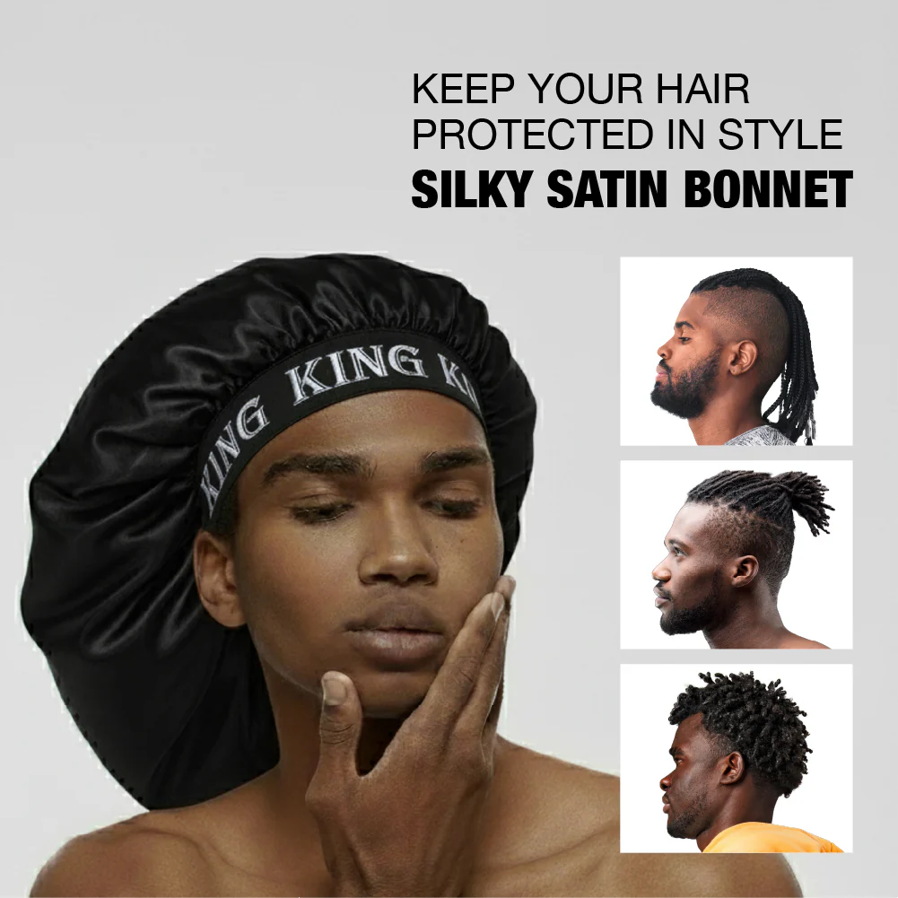 RED by KISS Men's Silky Satin Bonnet – Regular & Braid Size - Image 27