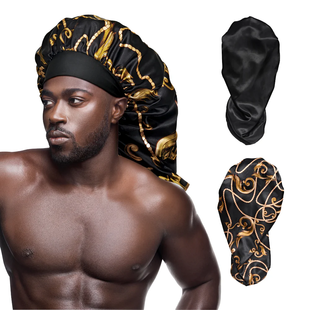 RED by KISS Men's Silky Satin Bonnet – Regular & Braid Size - Image 32