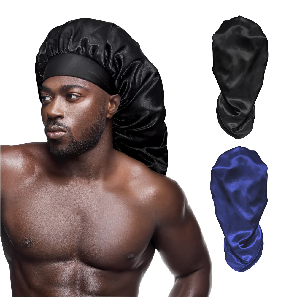 RED by KISS Men's Silky Satin Bonnet – Regular & Braid Size - Image 37