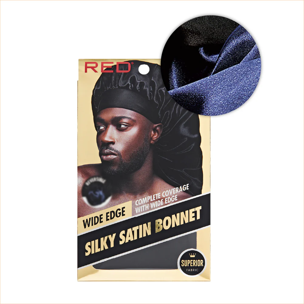 RED by KISS Men's Silky Satin Bonnet – Regular & Braid Size - Image 39